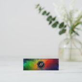 Carte De Visite Mini Monogramme d'art (Debout devant)
