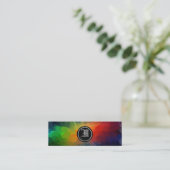 Carte De Visite Mini Monogramme d'art (Debout devant)