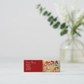 CARTE DE VISITE MINI MONOGRAMME DE CONSTRUCTION ARCHITECTURALE (Debout devant)