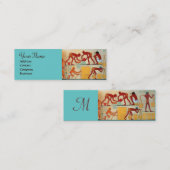 CARTE DE VISITE MINI MONOGRAMME DE CONSTRUCTION ARCHITECTURALE (Devant / Derrière)