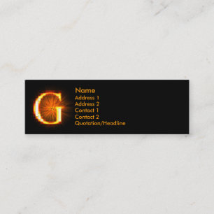 Carte De Visite Mini Monogramme de Fireblock - G