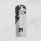 CARTE DE VISITE MINI MONOGRAMME DE MARIAGE ROMANTIQUE ET DE GROUPE (Dos)