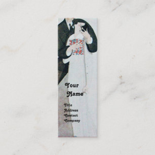 CARTE DE VISITE MINI MONOGRAMME DE PARTI DE MARIAGE DE MARIÉS ROMANTIQU