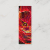 Carte De Visite Mini MONOGRAMME DE PHOTON FROID rouge (Dos)