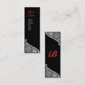 CARTE DE VISITE MINI MONOGRAMME DE RENAISSANCE 3 (Devant / Derrière)