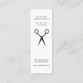 Carte De Visite Mini Monogramme de salon moderne / Gold brossé / Stylis (Dos)