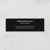 Carte De Visite Mini Monogramme de type Serif (Dos)