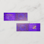 CARTE DE VISITE MINI MONOGRAMME D'ÉTOILES DU MATIN (Devant / Derrière)