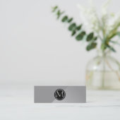 Carte De Visite Mini Monogramme en acier (Debout devant)