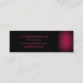 Carte De Visite Mini monogramme floral doux et raffiné (Dos)