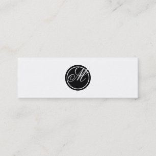 Carte De Visite Mini Monogramme simple