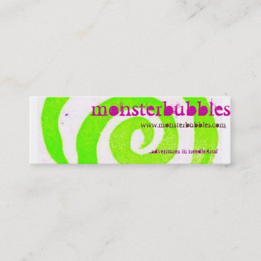Carte De Visite Mini monsterbubbles (Devant)