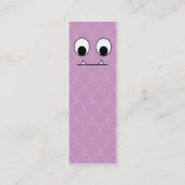 Carte De Visite Mini Monstre pourpre - maigre (Dos)