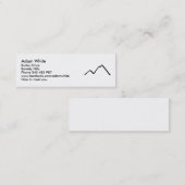 Carte De Visite Mini Montagnes (Devant / Derrière)