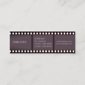 Carte De Visite Mini Morceau de couverture professionnelle de bande (Dos)