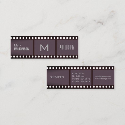 Carte De Visite Mini Morceau de couverture professionnelle de bande (Devant / Derrière)