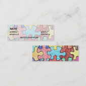 Carte De Visite Mini Morceaux de puzzle (Devant / Derrière)