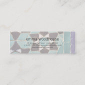 Carte De Visite Mini Mosaïque vitrée de tuile (Dos)