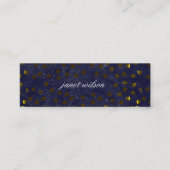 Carte De Visite Mini motif à texture tachetée chic (Devant)