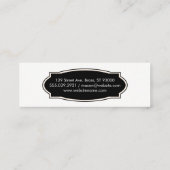 Carte De Visite Mini Motif baiser mignon (Dos)