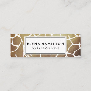 Carte De Visite Mini Motif Brown Luxe