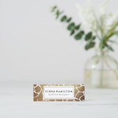 Carte De Visite Mini Motif Brown Luxe (Debout devant)
