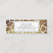 Carte De Visite Mini Motif Brown Luxe (Dos)