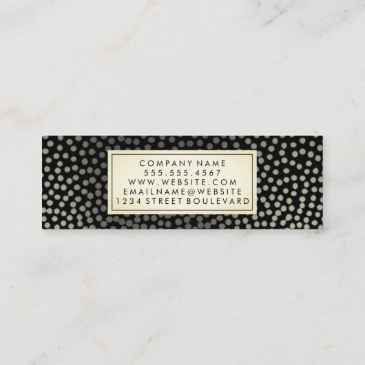 Carte De Visite Mini Motif chic (Dos)