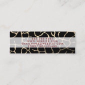 Carte De Visite Mini Motif chic contemporain (Dos)