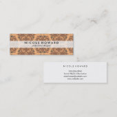 Carte De Visite Mini Motif chic contemporain (Devant / Derrière)