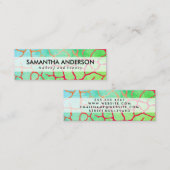 Carte De Visite Mini Motif chic contemporain (Devant / Derrière)