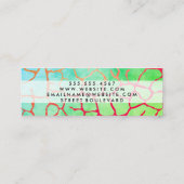 Carte De Visite Mini Motif chic contemporain (Dos)