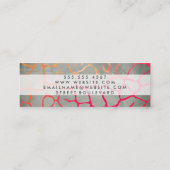 Carte De Visite Mini Motif chic contemporain (Dos)