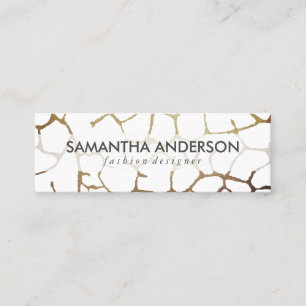 Carte De Visite Mini Motif Chic Contemporain