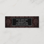 Carte De Visite Mini Motif damassé classique (Dos)