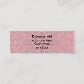 Carte De Visite Mini Motif damassé rouge (Dos)