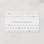 Carte De Visite Mini motif d'Ancre (Dos)