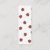 Carte De Visite Mini Motif de Ladybugz (Dos)