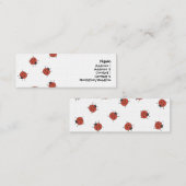 Carte De Visite Mini Motif de Ladybugz (Devant / Derrière)