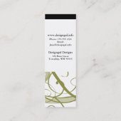 Carte De Visite Mini Motif de remous d'or (Dos)