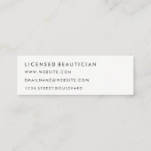 Carte De Visite Mini Motif élégant (Dos)