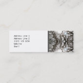 Carte De Visite Mini Motif élégant d'arbre (Dos)