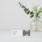 Carte De Visite Mini Motif élégant d'arbre (Debout devant)