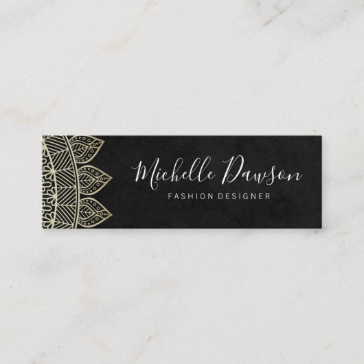 Carte De Visite Mini Motif élégant Vintage (Devant)