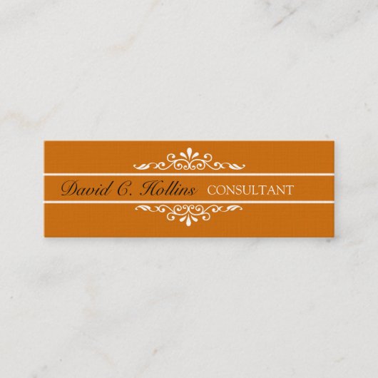 Carte De Visite Mini MOTIF fleuri élégant Luxe somptueux fleuri (Devant)