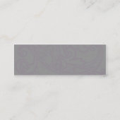 Carte De Visite Mini Motif floral rose - maigre (Dos)