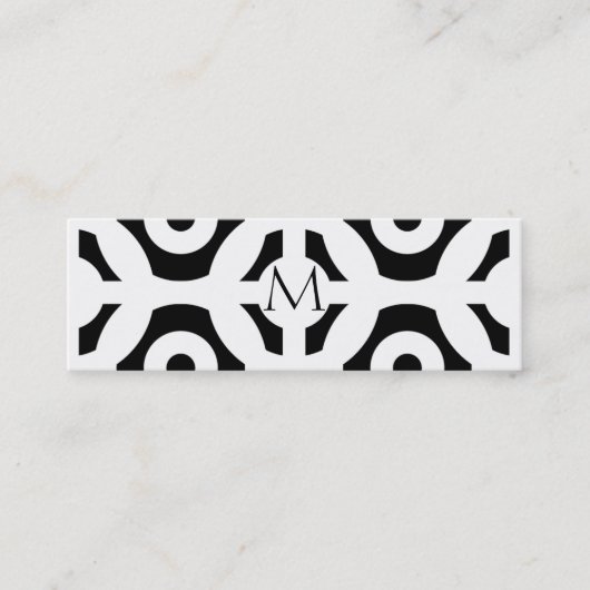 Carte De Visite Mini Motif géométrique (Devant)