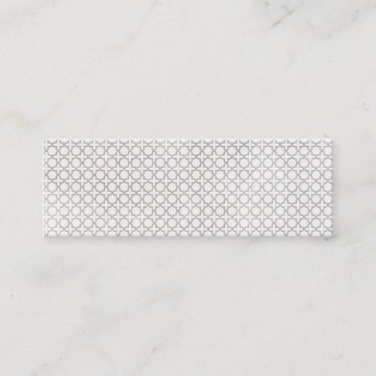 Carte De Visite Mini Motif géométrique beige islamique (Devant)