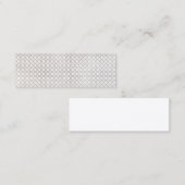 Carte De Visite Mini Motif géométrique beige islamique (Devant / Derrière)