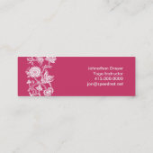 Carte De Visite Mini Motif Motif Batik aux oiseaux et aux fleurs (Dos)